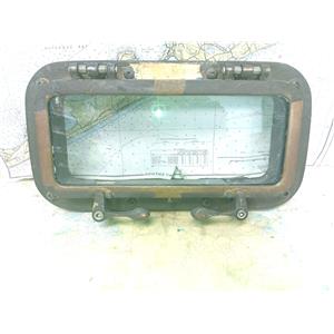 Boaters' Resale Shop of TX 2501 0254.61 BRONZE 8" x 15" PORTLIGHT & TRIM