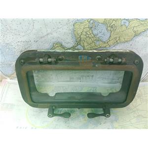 Boaters' Resale Shop of TX 2501 0254.62 BRONZE 8" x 15" PORTLIGHT & TRIM