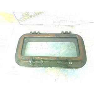 Boaters' Resale Shop of TX 2501 0254.64 BRONZE 8" x 15" PORTLIGHT & TRIM