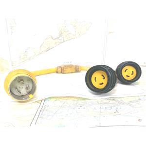 Boaters' Resale Shop of TX 2501 7721.17 MARINCO Y-ADAPTER 152AY 50A125V-30A125V