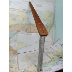 Boaters' Resale Shop of TX 2501 0254.23 EMERGENCY TILLER with a 30" TEAK HANDLE
