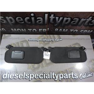2009 2010 FORD F350 F250 HARLEY DAVIDSON 6.4 DIESEL OEM SUN VISORS (BLACK) SET