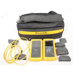 Fluke DSP-4000 Cable Tester with DSP-4000SR Smart Remote and Adapters