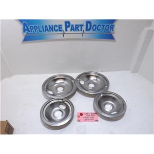 GE Range WB31T10010 WB31T10011 4 Pack Burner Drip Pans New