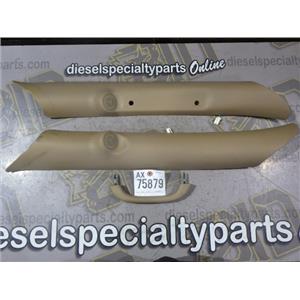 1999 2000 DODGE 3500 2500 SLT OEM A-PILLAR COVERS (TAN) SPEAKERS GRAB HANDLES