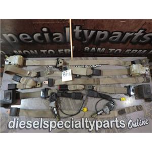 2000 2001 FORD F350 F250 XLT LARIAT EXTENDED CAB OEM SEAT BELTS (TAN) SET