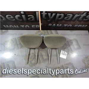 2000 2001 2002 FORD F350 F250 XLT EXTENDED CAB FRONT HEADRESTS (TAN) CLOTH SET