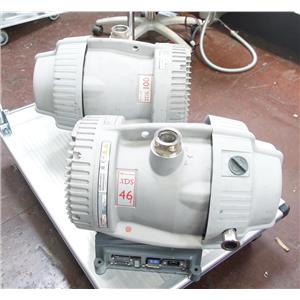 Pair of Edwards XDS46i / XDS100 Dry Scroll Vacuum Pumps AS-IS