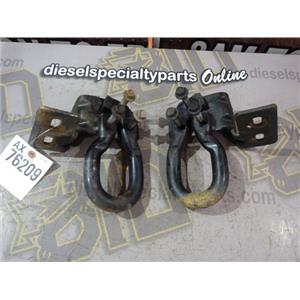 2008 2009 FORD F350 LARIAT 6.4 DIESEL AUTO 4X4 TOW HOOKS - 2 - BLACK  OEM
