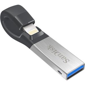 SanDisk 256gb iXpand USB 3.0 Flash Drive iPhone iPad SDIX30N-256G-AN6NE Flex Mac