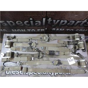 2011 2012 DODGE 3500 LARAMIE 6.7 DIESEL G56 4X4 OEM SEATBELT SET SEAT BELTS TAN