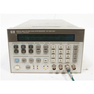 HP 8904A DC 4Channel 600kHz Multifunction Synthesizer / Generator OPT 001 002