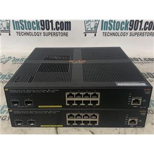 Lot 2 HP Aruba 2930F JL258A 8-port 1G Poe  2-10GbE SFP  Switch