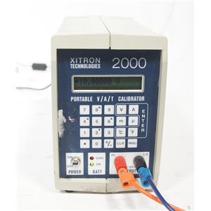 XiTron Technologies 2000 Portable V/A/T DC Calibrator Temperature Source