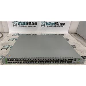 Allied Telesis AT-GS980MX/52PSm PoE+ Layer 3 Switch w Rack Ears + FACTORY RESET