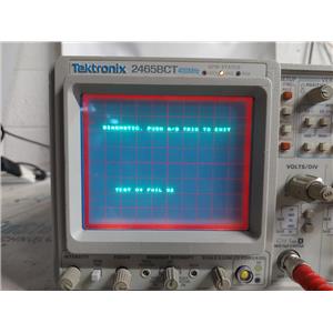 Tektronix 2465BCT 400 MHz 4 Channel Oscilloscope