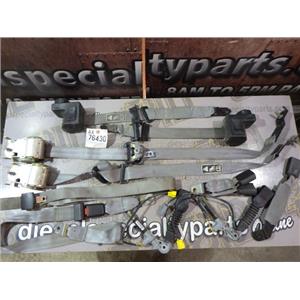 2003 2004 FORD F350 F250 XLT EXTENDED CAB SEAT BELTS (SET) 6 PASSENGER (GREY)