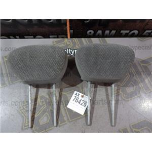 2003 2004 FORD F350 F250 XLT 6.0 EXTENDED CAB FRONT CLOTH HEADRESTS (GRAY)