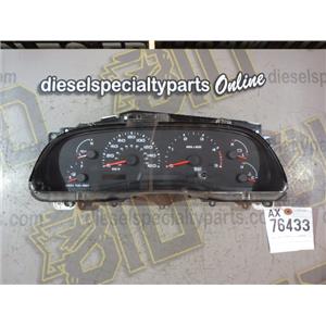 2003 2004 FORD F350 F250 XLT 6.0 DIESEL AUTO 4X4 GAUGE CLUSTER 3C3F10849DF (KMH)
