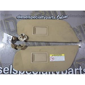 1999 2000 FORD F350 LARIAT 7.3 DIESEL AUTO 4X4 SUNVISORS TAN COLOR ( 2 ) OEM