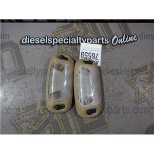 1999 2000 FORD F350 LARIAT 7.3 DIESEL AUTO 4X4 DOME LIGHTS TAN ( SET OF 2 ) OEM