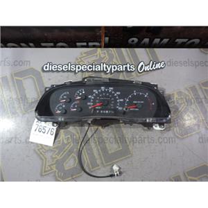 1999 2000 FORD F350 LARIAT 7.3 DIESEL AUTO 4X4 INSTRUMENT GAUGE CLUSTER ( KMH )