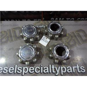 1999 2000 FORD F350 LARIAT 7.3 DIESEL AUTO 4X4 HUB CAPS ( 4 ) CHROME 6/10 OEM