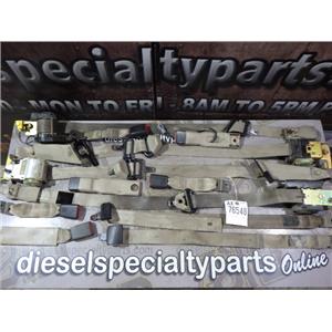 2001 2002 FORD F350 XLT 7.3 DIESEL AUTO 4X4 CREWCAB INTERIOR SEAT BELTS (TAN)