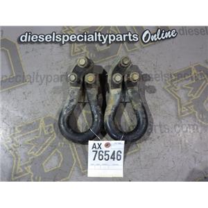 2000 2001 2002 FORD F350 XLT 7.3 DIESEL AUTO 4X4 OEM FRONT FRAME TOW HOOKS SET