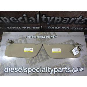 2001 2002 FORD F350 XLT 7.3 DIESEL AUTO 4X4 CREWCAB  SUNVISORS ( TAN ) SET OEM