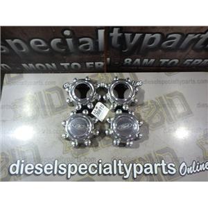 2000 2001 2002 FORD F350 XLT 7.3 DIESEL ZF6 4X4 CREWCAB CHOME HUB CAPS ( 4 ) OEM