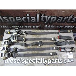 2008 2009 GMC SIERRA 3500 6.6 LMM DIESEL AUTO 4X4 CREWCAB SEAT BELTS CHARCOAL