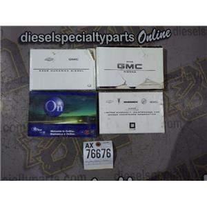 2008 2009 GMC SIERRA 3500 6.6 LMM DIESEL AUTO 4X4 OWNERS MANUAL OEM 2008