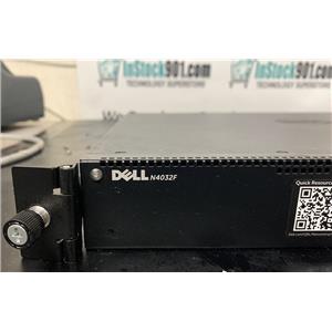 Dell N4032F 24 Port 10G SFP+ w/ 4x SFP+ Uplink Networking Switch RESET+RACK EARS