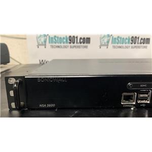Dell SonicWall NSA 3600 Firewall Security Appliance 1RK26-0A2 w/ Rack Ears