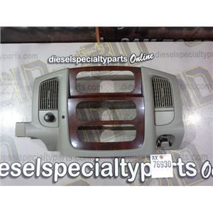 2003 2004 DODGE 3500 LARAMIE 5.9 24V DIESEL NV5600 4X4 CENTRE DASH WOODGRAIN OEM