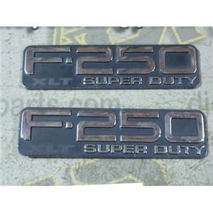 2003 2004 FORD F250 XLT SUPERDUTY 5.4 TRITON ZF6 4X4 OEM EMBLEMS - SET