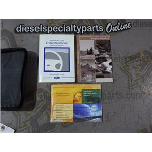 2003 FORD F250 F350 XLT 5.4 ZF6 4X4 EXTENDED CAB OEM OWNERS MANUAL W/ CASE