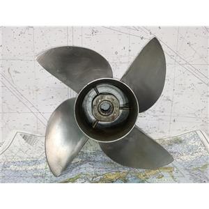 Boaters' Resale Shop of TX 2508 0201.31 FOUR BLADE SS 13RH16 PROP w 15 SPLINES