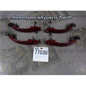2006 2007 VOLKSWAGEN JETTA 1.9 DIESEL AUTO EXTERIOR DOOR HANDLES (RED) SET