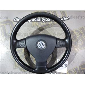 2006 2007 VOLKSWAGEN JETTA 1.9 DIESEL AUTO OEM STEER WHEEL AUDIO LEATHER