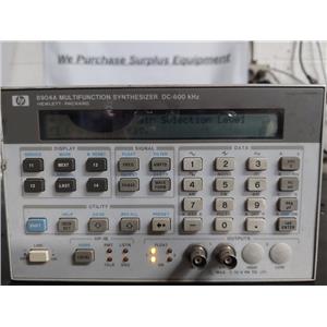 Hewlett Packard 8904A Multifunction Synthesizer DC-600 kHz