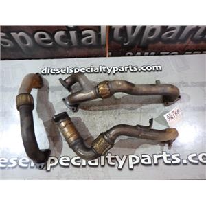 2008 2009 FORD F550 CREWCAB 6.4 DIESEL ENGINE OEM EXHAUST CROSSOVER PIPES (3)