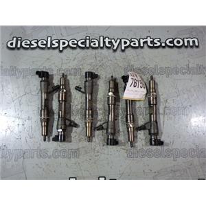 2008 2009 FORD F550 CREWCAB 6.4 DIESEL ENGINE FUEL INJECTORS CORE ONLY SET OF 6
