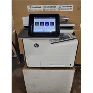 HP PAGEWIDE ENTERPRISE COLOR MFP 586F PRINTER EXPERTLY SERVICED INKS INSTALLED