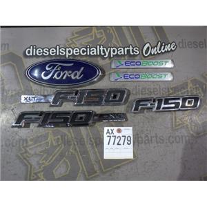 2013 2014 FORD F150 XLT 3.5 ECO BOOST AUTO 4X4 CREWCAB EMBLEMS SET ( 6 )