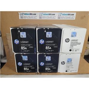 Lot of Six New Genuine HP 85A Toner Cartridges New Sealed HP Original CE285A