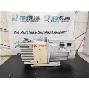 Edwards 5 Dual Stage Rotary Vane Vacuum Pump RV5