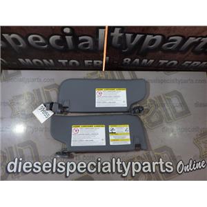 2011 2012 FORD F350 XLT 6.7 DIESEL AUTO 4X4 INTERIOR SUN VISORS (GRAY) SET