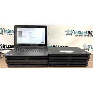 Lot 10 Lenovo ThinkPad 11e 11.6" Celeron N4120 1.1GHz 8gb RAM 128gb SSD READ